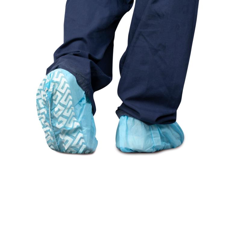 Non skid shoe covers top