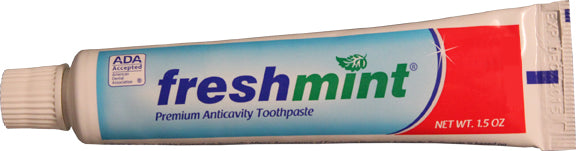 FreshMint TPADA15 Fluoride Toothpaste 1.5 oz. - ADA Approved (Case)