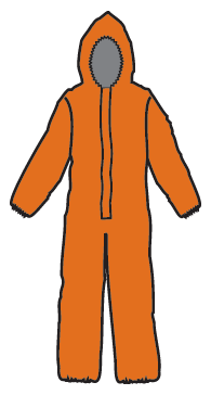 Kappler Z5H428 Zytron 500 Coveralls with Hood, zipper front, LongNeck design, Heat Sealed-Taped Seams