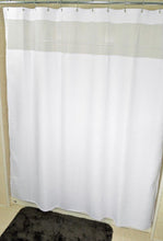 Load image into Gallery viewer, Kartri Luxor Waffle Polyester Shower Curtain with Grommet Eyelets, White, 72&quot;x72&quot; or 72&quot;x78&quot;
