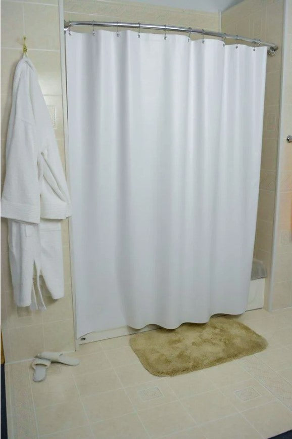 Kartri SSCNA San Suede Pebble Embossed 10 Gauge Vinyl Shower Curtain with Grommet Eyelets