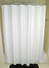 Load image into Gallery viewer, Kartri SBOXA Satin Box Shower Curtain with Sewn Eyelets, White, 72&quot;x72&quot;
