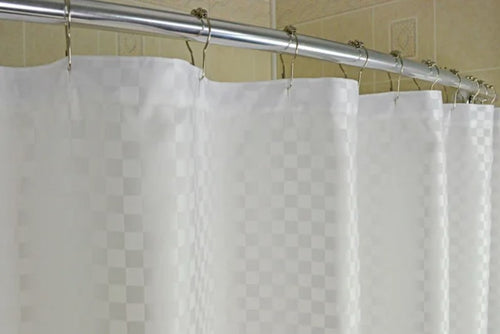 Kartri SBOXA Satin Box Shower Curtain with Sewn Eyelets, White, 72"x72"