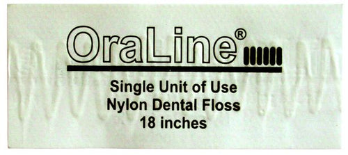 OraLine 30001 18" Single Use Dental Floss (Case)