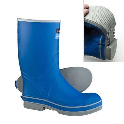 Skellerup FSP2 Aqua-Terra Steel Toe 13" Rubber Food and Beverage Boots - Blue